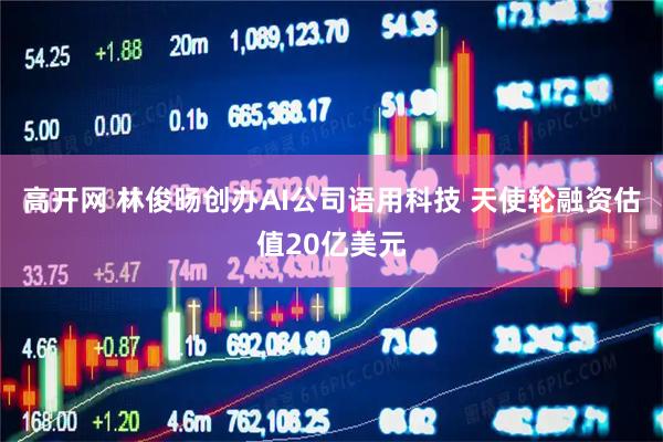 高开网 林俊旸创办AI公司语用科技 天使轮融资估值20亿美元